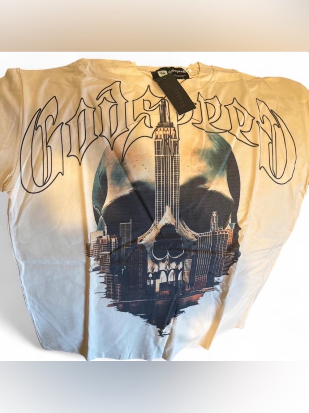 Godspeed Graphic Skull City Tee - White
